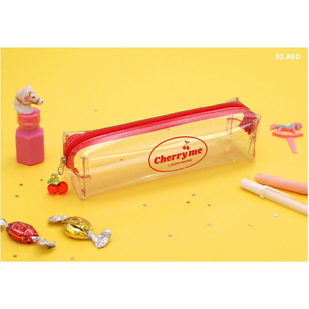 楽天市場 Second Mansion Cherry Me Twinkle Pencase ペンケース 筆箱 Pen Case ポーチ 文具 レディース 韓国 ブランド 雑貨 かわいい セカンドマンション 日本 販売 ギフト プレゼント Astore