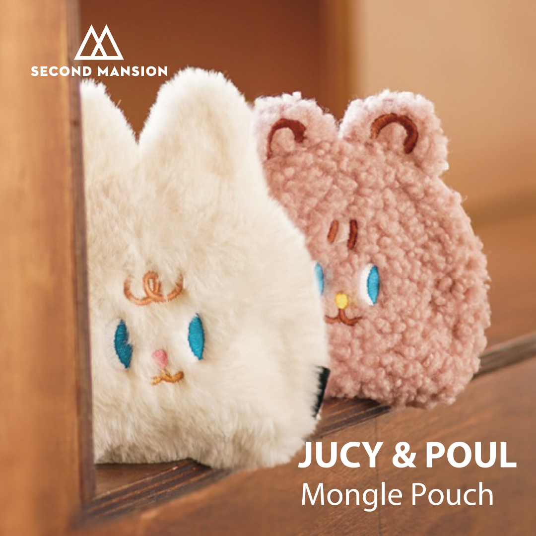 楽天市場 New Jucy Paul Mongle Pouch ポーチ コスメポーチ モコモコ 文具 レディース 韓国 ブランド 雑貨 かわいい セカンドマンション 日本 販売 ギフト プレゼント Astore