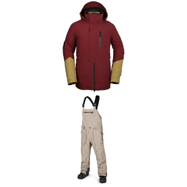 ボルコム メンズ ジャケット＆ブルゾン アウター Volcom BL Stretch GORE-TEX Jacket + Rain GORE-TEX Bib Overalls null