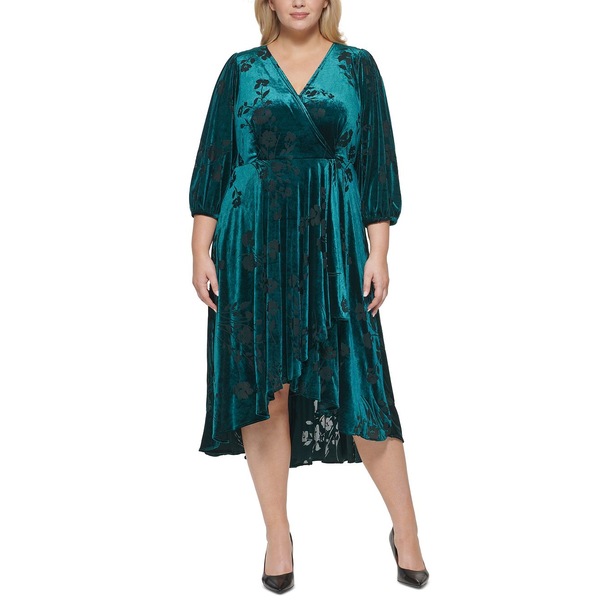 カルバンクライン レディース ワンピース トップス Plus Size Velvet A Line Midi Dress Malachite Agoranotizia It