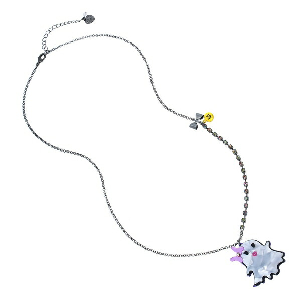 ベッツィジョンソン レディース ネックレス チョーカー ペンダントトップ アクセサリー Ghost Pendant Necklace Purple  衝撃特価