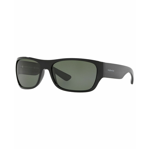 16085円 買い物 16085円 今年の新作から定番まで サングラス ハット コレクション メンズ アイウェア アクセサリー Polarized Sunglasses HU2013 63 BLACK POLAR GREEN