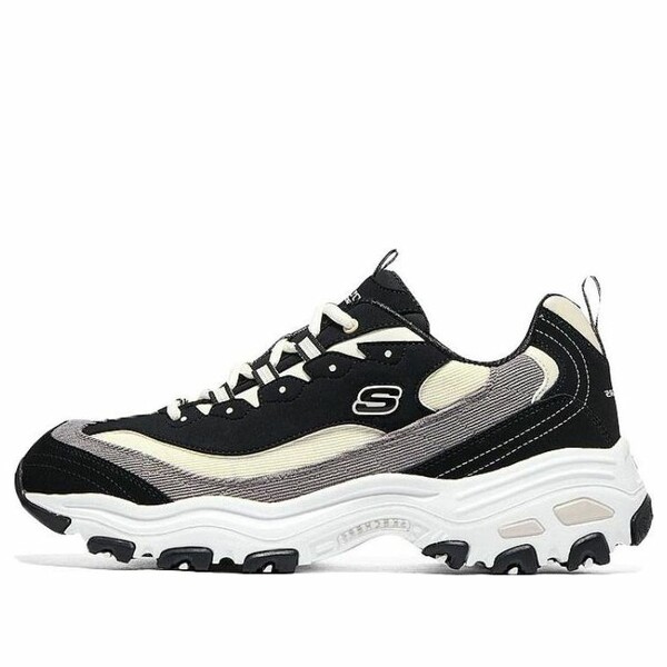 Skechers スケッチャーズ レディース スニーカー BLACK/WHITE/GREY 【(WMNS) Skechers D'Lites 1.0 'Black' 149906-BKNT】 サイズ US_5(22.0cm)｜asty