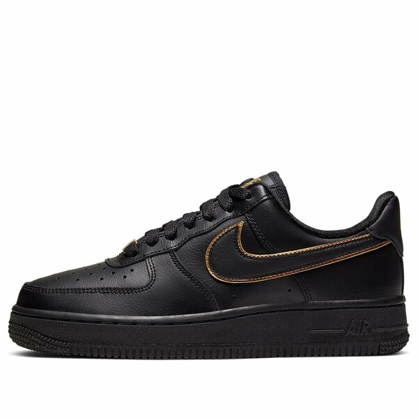 Nike ナイキ レディース スニーカー  【(WMNS) Nike Air Force 1 Low \u002707 Essential \u0027Black Gold Swoosh\u0027 AO2132-005】  大きさ US_7(24.0糎)