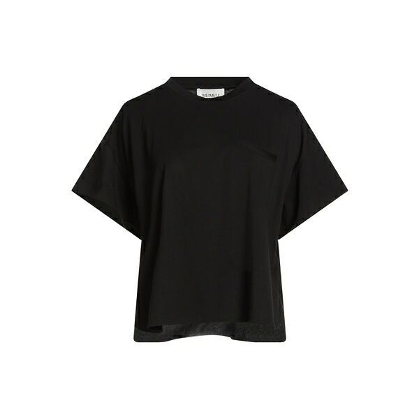 【貨物輸送無料】 メイメイジェイ レディース プルオーバー トップス T-shirts Black