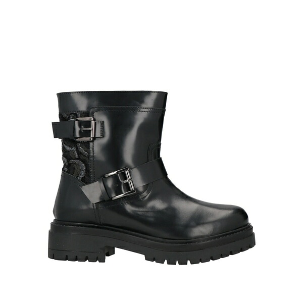 【貨物輸送無料】 コーラル青色 レディース ブーツ シューズ Ankle boots Black