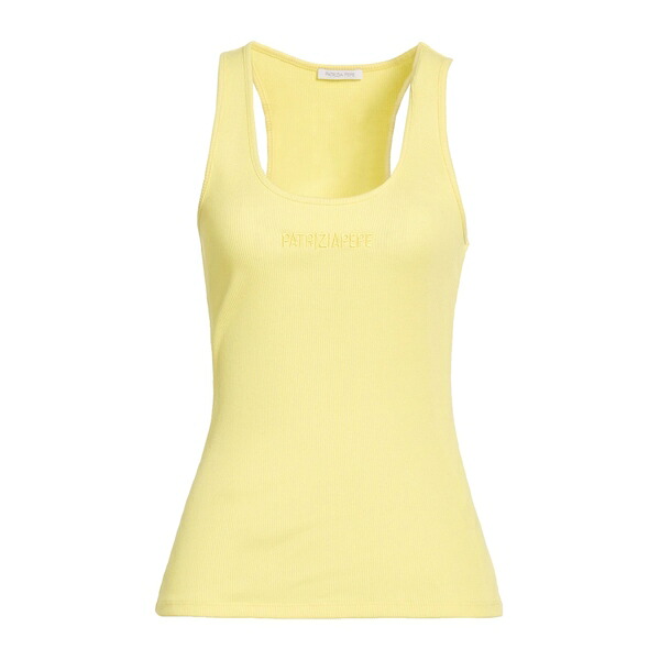 【送料無料】 パトリツィア ペペ レディース Tシャツ トップス Tank tops Yellow