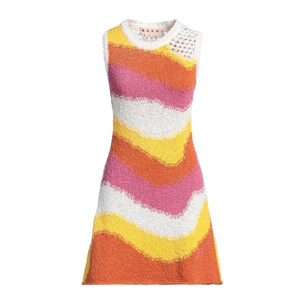 【送料無料】 マルニ レディース ワンピース トップス Mini dresses Yellow｜asty