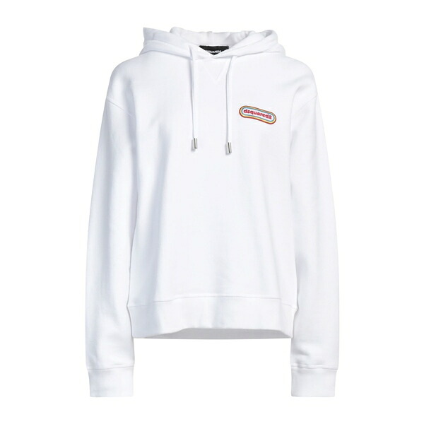 【貨物輸送無料】 ディースクエアード レディース パーカー・スウェットシャツ アウター Sweatshirts White