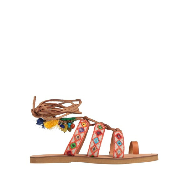 【送料無料】 コーラルブルー レディース サンダル シューズ Thong sandals Orange