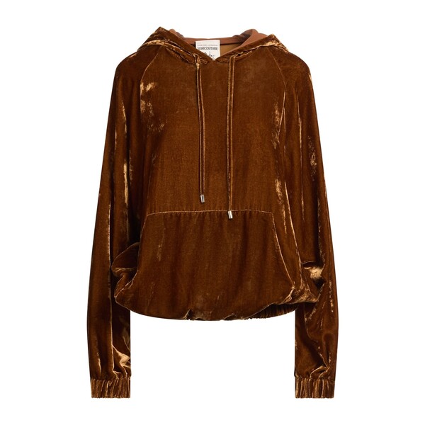 【貨物輸送無料】 セミクチュール レディース パーカー・スウェットシャツ アウター Sweatshirts Brown