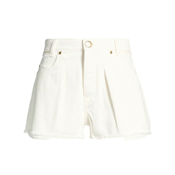 【送料無料】 ピンコ レディース デニムパンツ ボトムス Denim shorts White