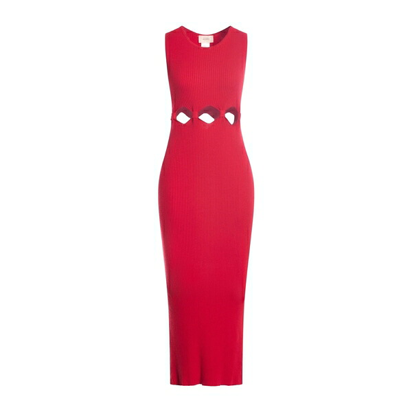 【送料無料】 ヴィコロ レディース ワンピース トップス Midi dresses Red