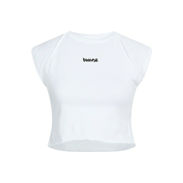 【貨物輸送無料】 ディスクレイマー レディース ティーシャツ トップス T-shirts White レディースファッション-トップス