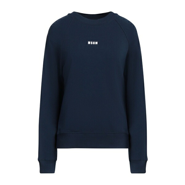【貨物輸送無料】 エムエスジイエム レディース パーカー・スウェットシャツ アウター Sweatshirts Blue