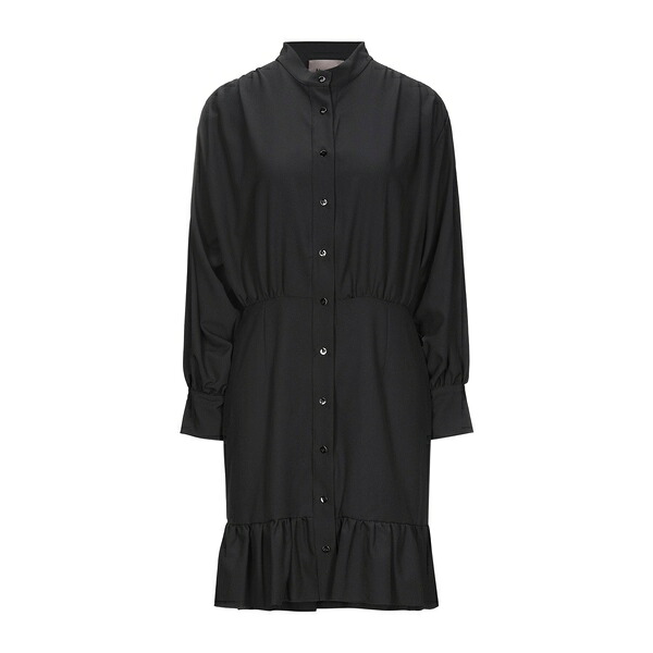 【送料無料】 マリウッチャ レディース ワンピース トップス Mini dresses Black