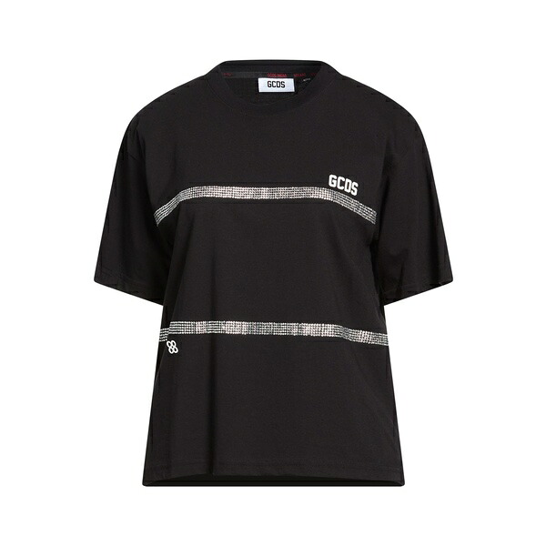 【送料無料】 ジーシーディーエス レディース Tシャツ トップス T-shirts Black