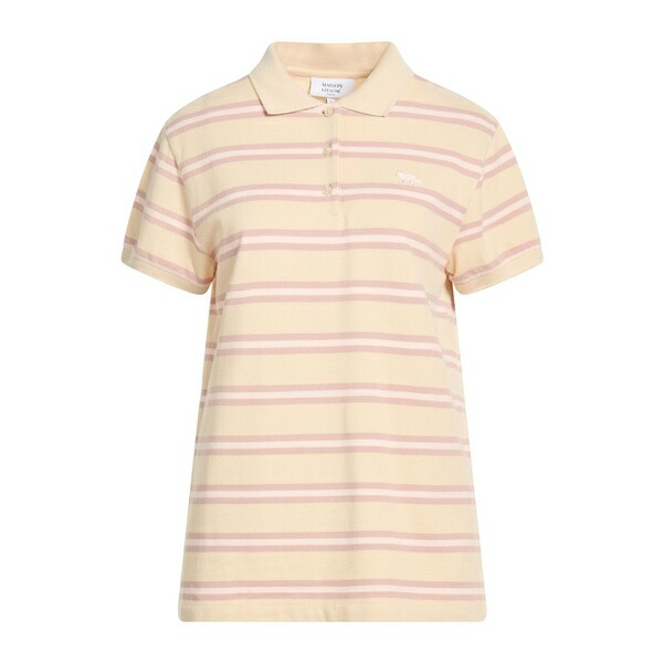 【送料無料】 メゾン キツネ レディース Tシャツ トップス Polo shirts White