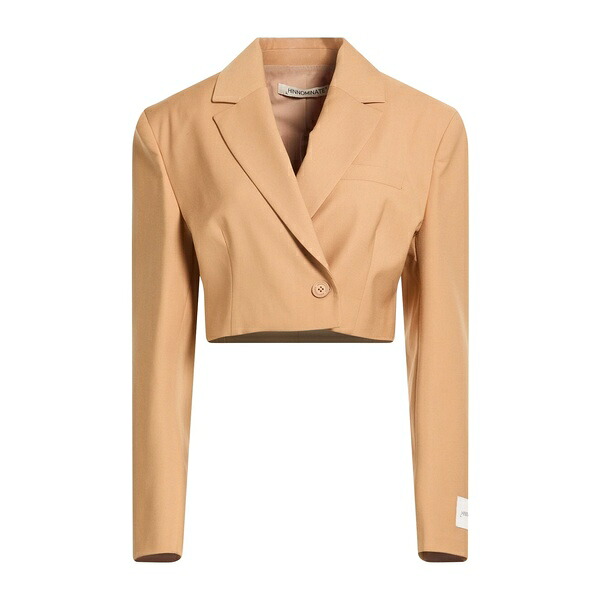 【送料無料】 ヒノミネイト レディース ジャケット＆ブルゾン アウター Blazers Beige