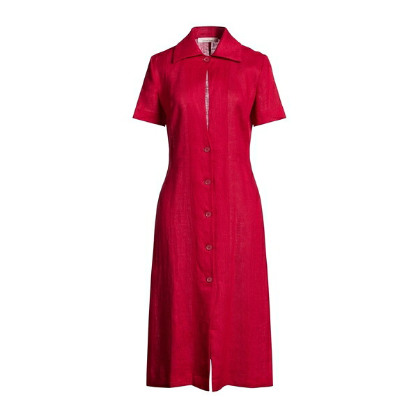【送料無料】 リビアナコンティ レディース ワンピース トップス Midi dresses Red