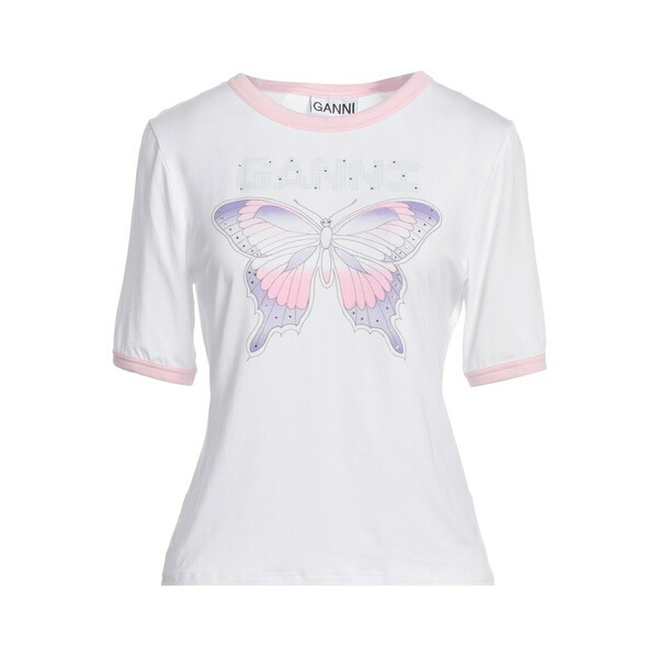 【送料無料】 ガニー レディース Tシャツ トップス T-shirts White