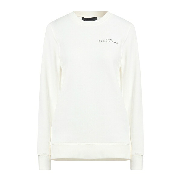 【送料無料】 ジョン リッチモンド レディース パーカー・スウェットシャツ アウター Sweatshirts White｜asty