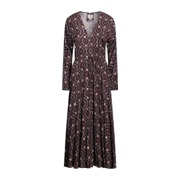 【送料無料】 アレッシアサンティ レディース ワンピース トップス Maxi dresses Brown