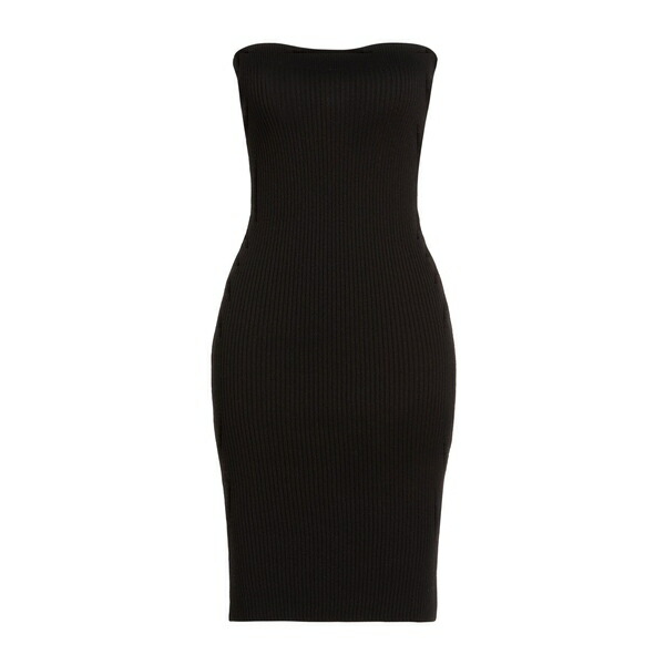 【送料無料】 ハブワン レディース ワンピース トップス Mini dresses Black