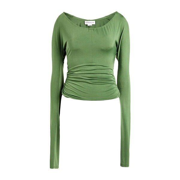 【送料無料】 ヴィクトリア ベッカム レディース Tシャツ トップス T-shirts Green|asty