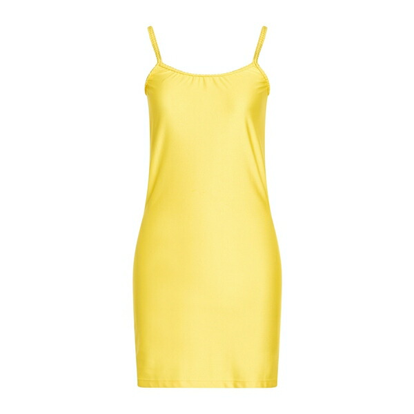 【送料無料】 エフク プロジェクト レディース ワンピース トップス Mini dresses Yellow