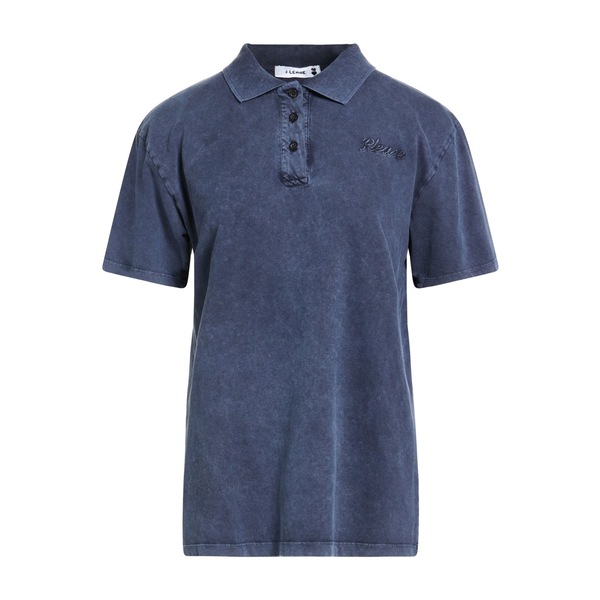 【送料無料】 プリーズ レディース Tシャツ トップス Polo shirts Blue