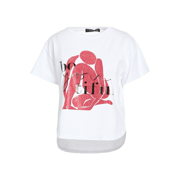 【貨物輸送無料】 騒々しい混乱 レディース プルオーバー トップス T-shirts White