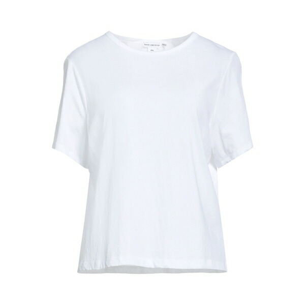 【送料無料】 グッドアメリカン レディース Tシャツ トップス T-shirts White|asty