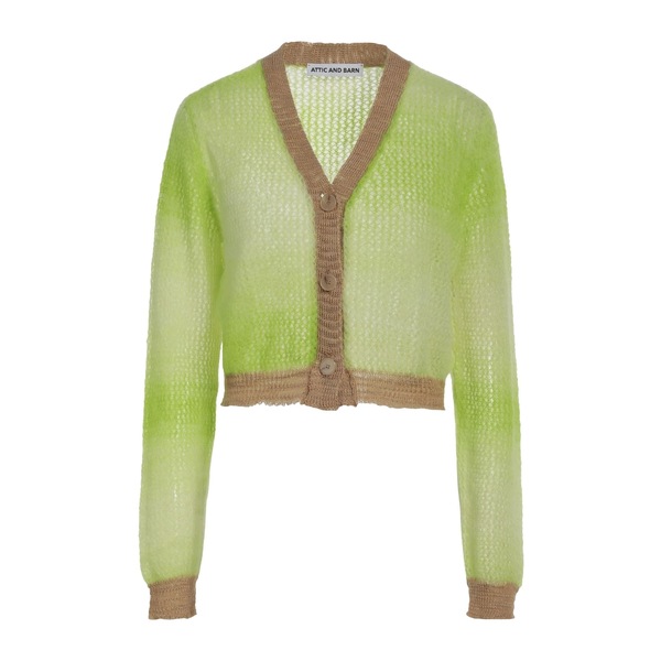 【貨物輸送無料】 アティックアンドバーン レディース ジレー アウター Cardigans Green