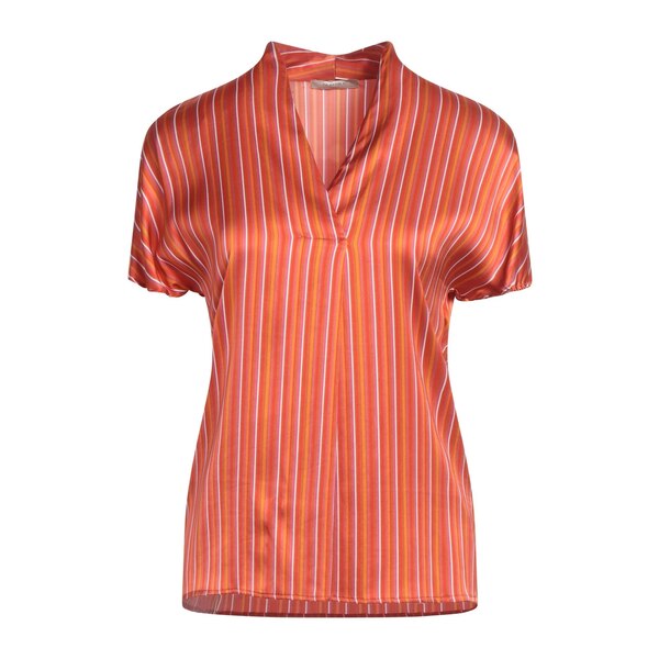 【送料無料】 ヴィア マシーニ レディース Tシャツ トップス Tops Orange