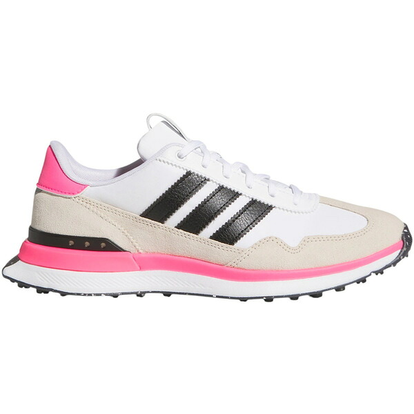 adidas アディダス レディース スニーカー  【adidas S2G 26 Textile Spikeless Golf White Black Lucid Pink (Women)】  サイズ US_9.5(26.5cm) Cloud White/Core Black/Lucid Pink