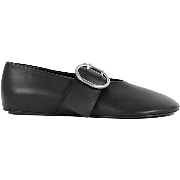 Jil Sander ジル・サンダー レディース スニーカー  【Jil Sander Cannolo Buckle Ballerinas Black (Women)】  サイズ EU_39(25cm) Black