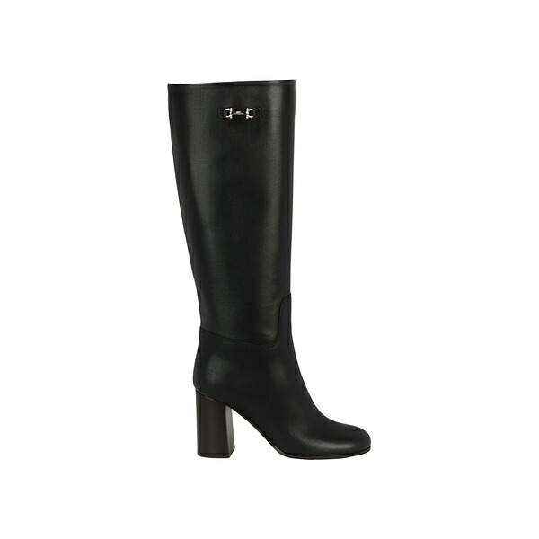 Ferragamo フェラガモ レディース スニーカー  【Ferragamo Ovidio 85 Knee-High Boots Black (Women)】  サイズ US_6.5(23.5cm) Black