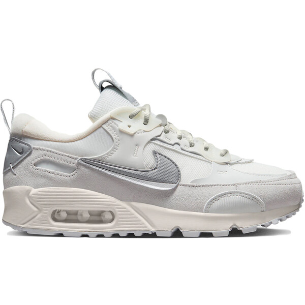 Nike ナイキ レディース スニーカー 【Nike Air Max 90 Futura Summit White Metallic Silver (Women's)】 サイズ US_6.5(23.5cm) Summit White/Metallic Silver/Sail｜asty