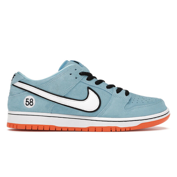Nike ナイキ メンズ スニーカー 【Nike SB Dunk Low Club 58 Gulf】 サイズ US_6.5(24.5cm) Blue Chill/Safety Orange-Black-White｜asty