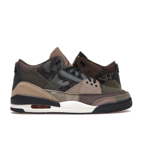 Jordan ジョーダン メンズ スニーカー 【Jordan 3 Retro Patchwork Camo】 サイズ US_9.5(27.5cm) Dark Hazel/Multi-Color｜asty