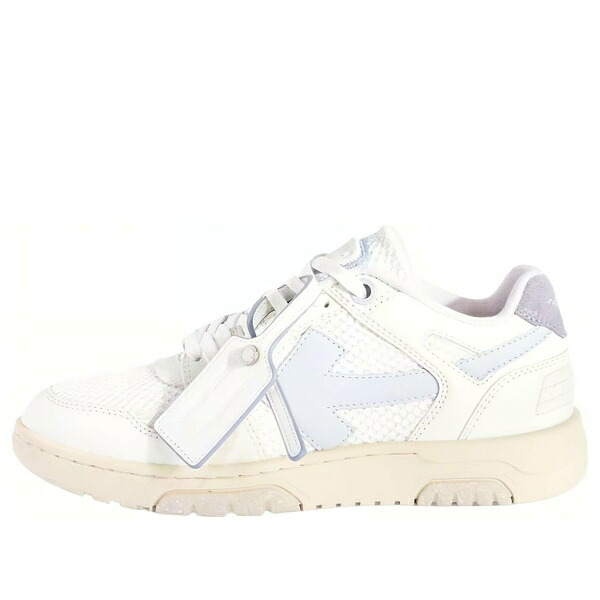 Off-White 象牙色 レディース スニーカー  【(WMNS) Off-White Slim Out Of Office Leather Sneakers \u0027White Purple\u0027 OWIA276S24LEA0010140】  大きさ US_W_10