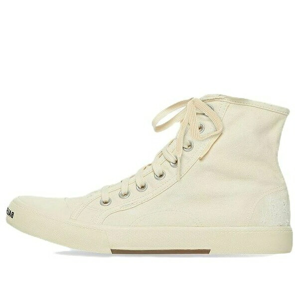 Balenciaga バレンシアガ レディース スニーカー  【(WMNS) Balenciaga Paris High Top Sneakers \u0027White Destroyed Cotton and White Rubber\u0027 688756W3RC49090】  大きさ US_8(25.0糎)