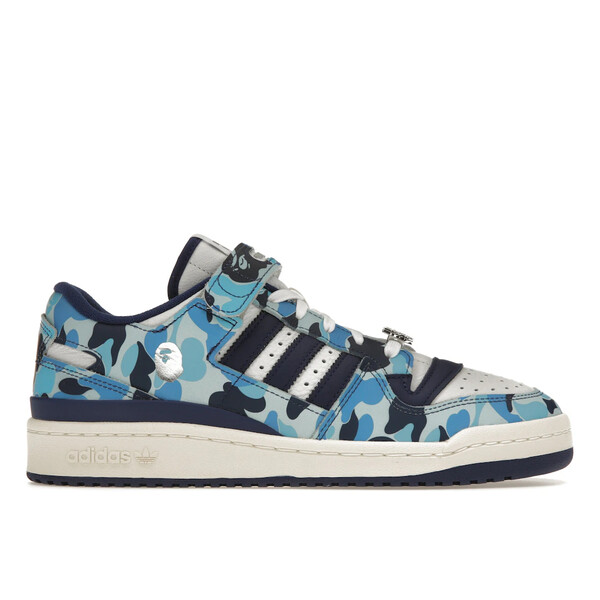 adidas アディダス メンズ スニーカー 【adidas Forum 84 Low Bape 30th Anniversary Blue Camo】 サイズ US_M_14 Cloud White/Core White/Metallic Silver|asty