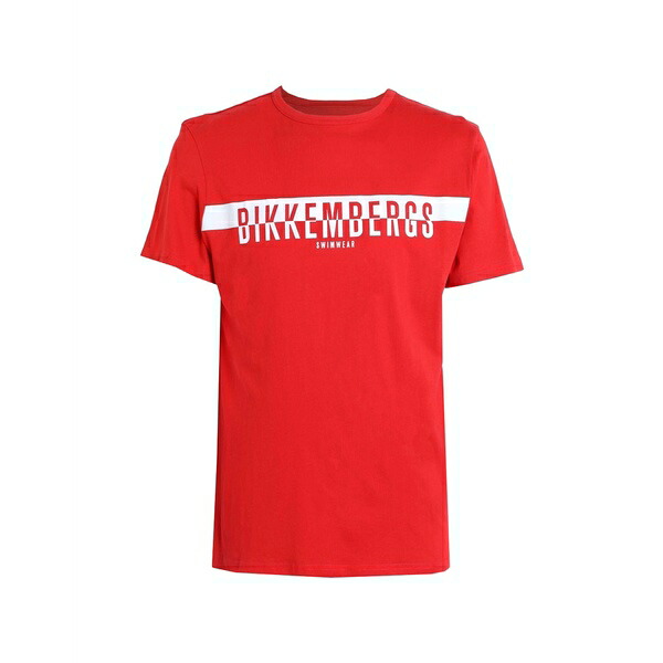 【送料無料】 ビッケンバーグス メンズ Tシャツ トップス T-shirts Red