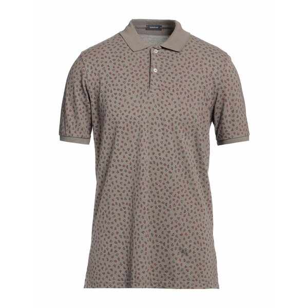 【送料無料】 ロッソピューロ メンズ Tシャツ トップス Polo shirts Grey