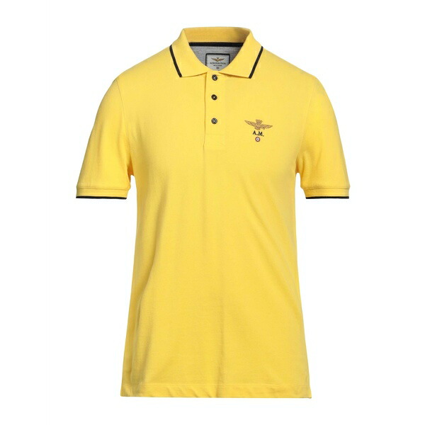 【送料無料】 アエロナウティカ ミリターレ メンズ Tシャツ トップス Polo shirts Yellow