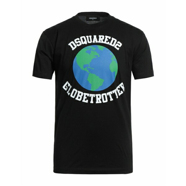 【送料無料】 ディースクエアード メンズ Tシャツ トップス T-shirts Black