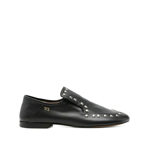 ウェールズ ボナー レディース スリッポン・ローファー シューズ Dakar studded loafers Black