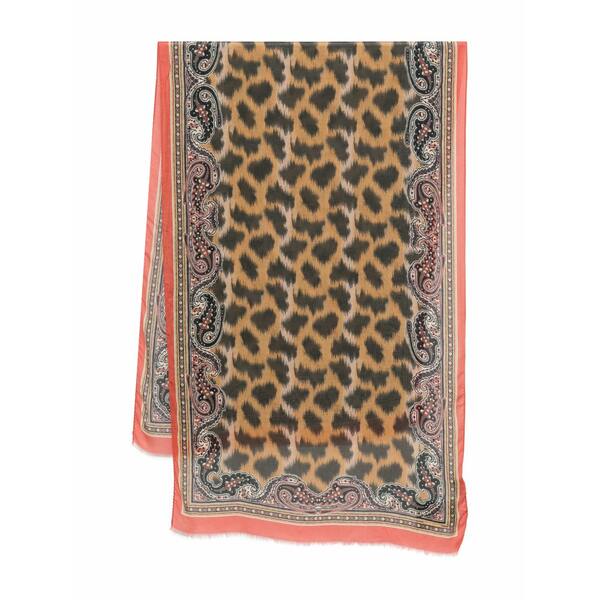 エトロ レディース えり巻き・袈裟・えり巻き 付属物 Animal-paisley-print scarf Brown